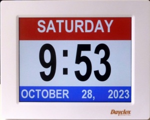 8''  Digital Clock - 2025A White