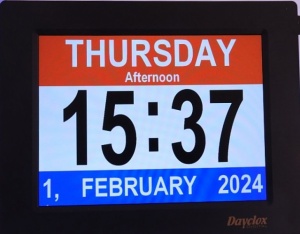 201mm (8'')  Digital Clock - 2025 Black Frame